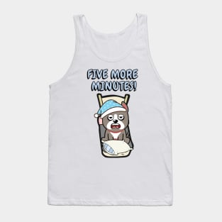 Lazy grey dog cant get out of bed Tank Top